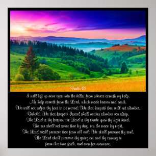 Poster Psalm 121