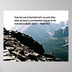 Poster Psalm 61:2 From the end of the Earth...