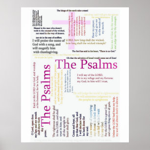 Poster Psalms Bible Texte connexe