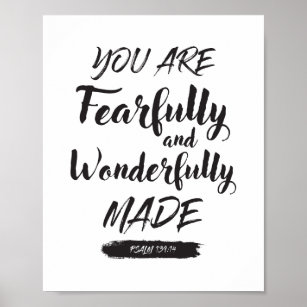 Posters Affiches Psaume 139 Zazzle Fr