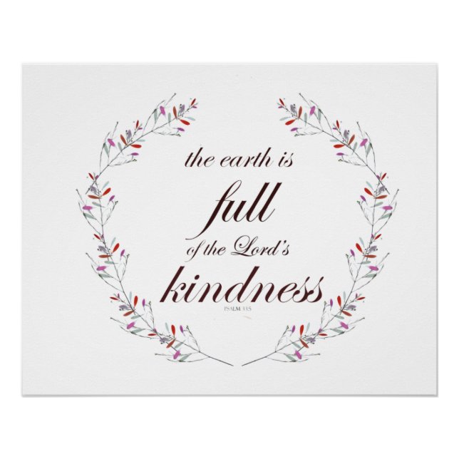 Poster Psaume 33 (Devant)