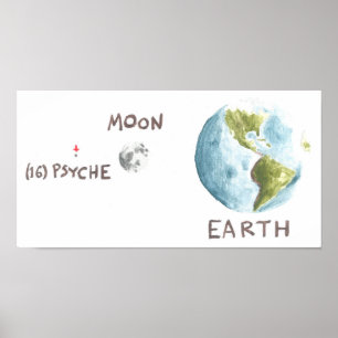 Poster Psyche to Scale