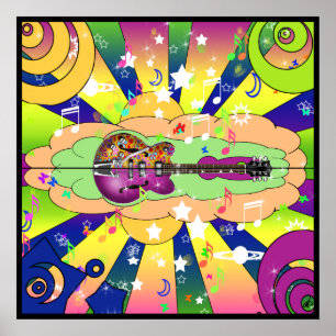 Poster Psychedelic Blues
