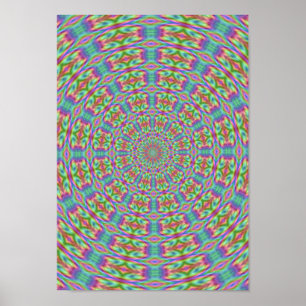 Poster Psychedelic Hippie Retro