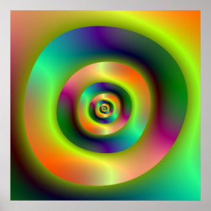 Poster Psychédélique à l'intérieur des anneaux ext