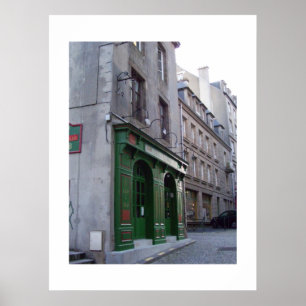 Poster Pub irlandais dans St Malo, France