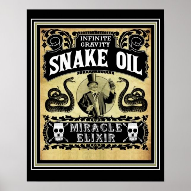 Poster publicitaire 16 x 20 Snake Oil Peddler (Devant)