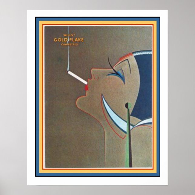 Poster publicitaire Art Déco Vintage 16 x 20 (Devant)