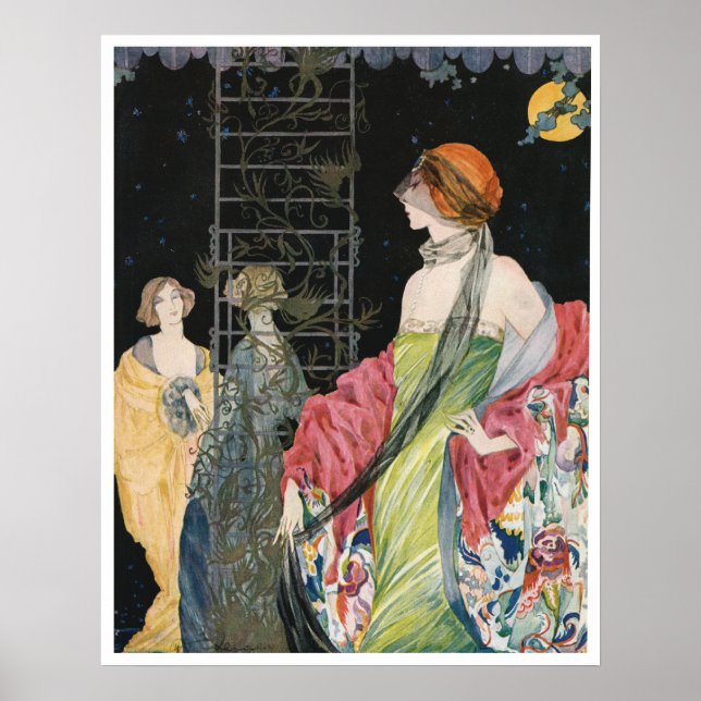 Poster publicitaire de mode vintage (Devant)