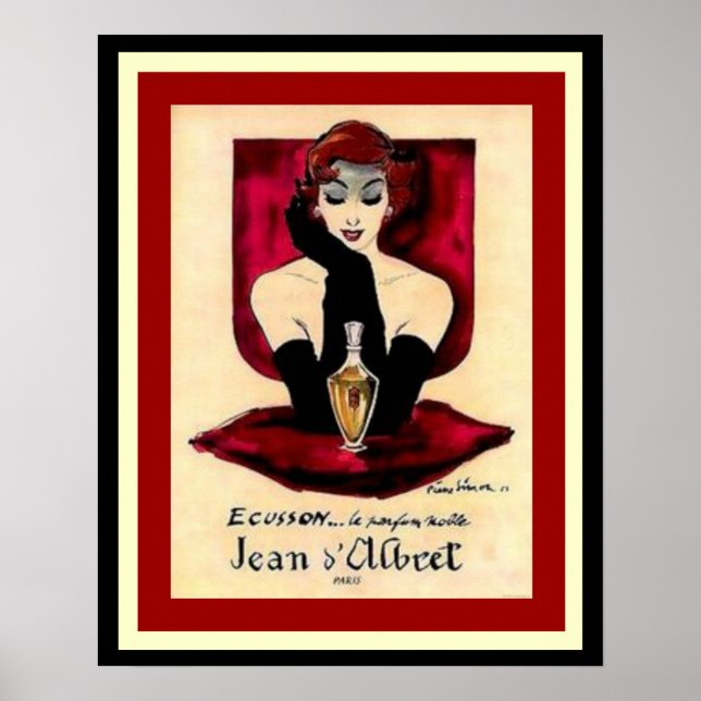 Poster publicitaire de Parfum Vintage Ecusson (Devant)