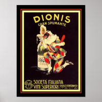 Poster publicitaire Dionis Gran Spumante Vintage 1