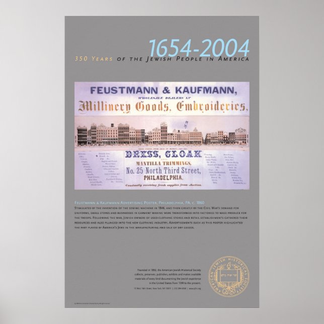 Poster publicitaire Feustmann & Kaufmann (Devant)