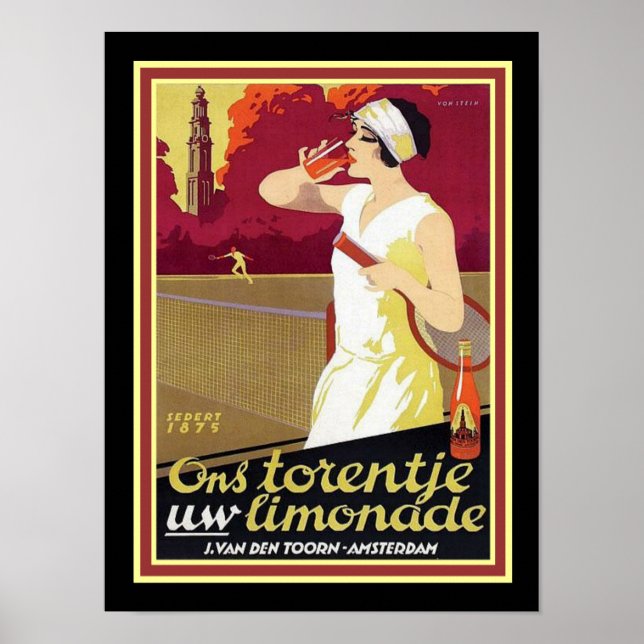 Poster publicitaire hollandais Déco Lemonade 12 x  (Devant)