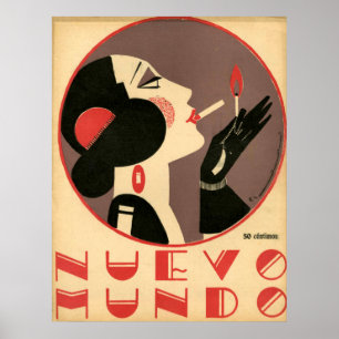 Poster publicitaire Vintage Nuevo Mundo