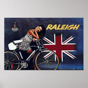 Poster Publicité à vélo Vintage
