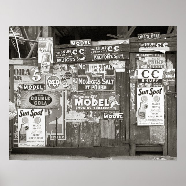 Poster Publicité ancienne, 1938 (Devant)