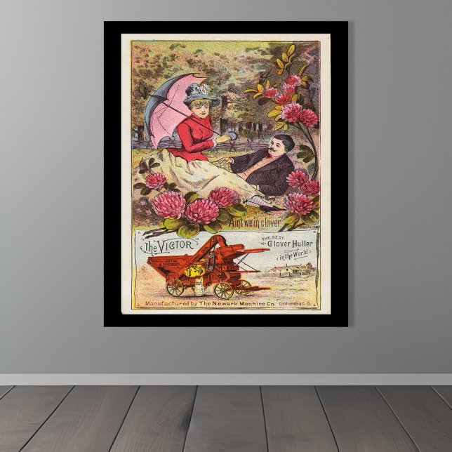 Poster Publicité ancienne pour la machine Clover de Victo (Créateur téléchargé)