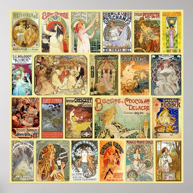 Poster Publicité Art Nouveau (Devant)