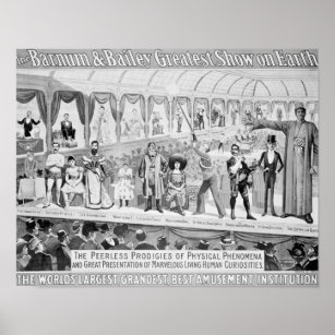 Poster Publicité d'affiche, 'Le Barnum et Bailey
