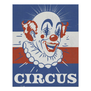 Poster Publicité de cirque vintage