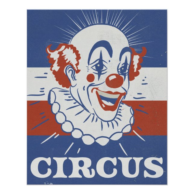 Poster Publicité de cirque vintage  (Devant)