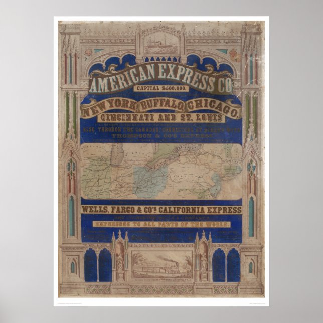 Poster Publicité pour l'Express californien (2546A) (Devant)