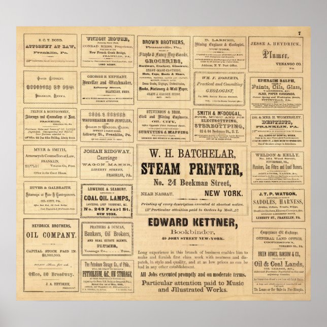 Poster Publicité pour l'huile (Devant)