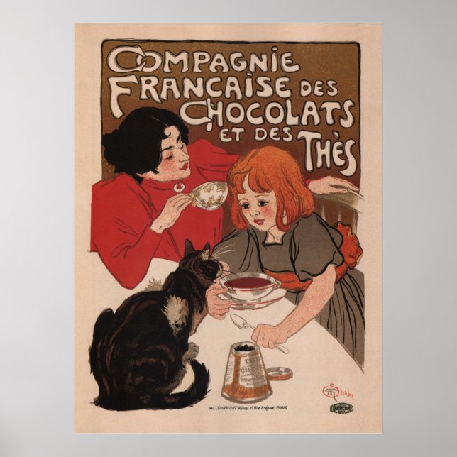 Poster - Publicité rétro sur le chocolat (Devant)