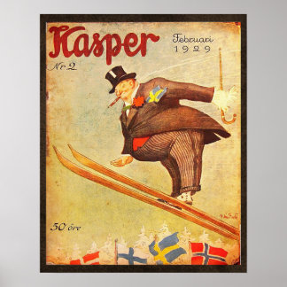 Poster Publicité scandinave vintage de cigar