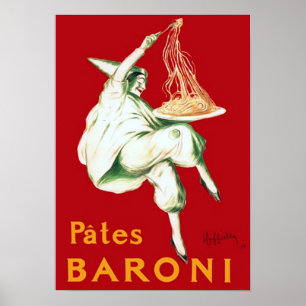 Poster Publicité vintage Baroni Pasta