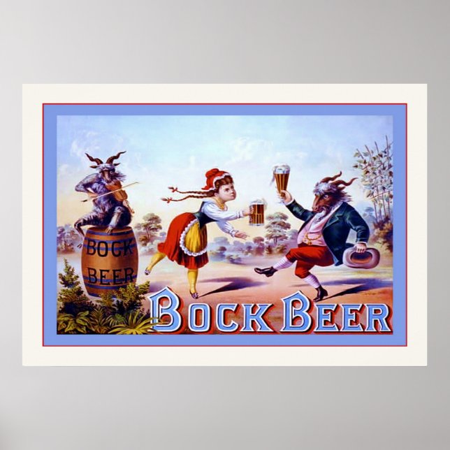 Poster Publicité vintage de bière (Devant)