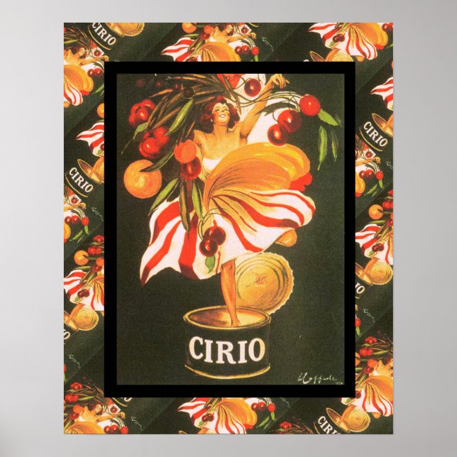 Poster Publicité vintage française, Cirio fruit (Devant)