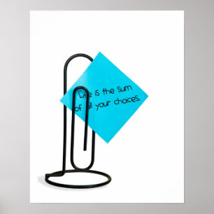 Poster Publier l'affiche des notes