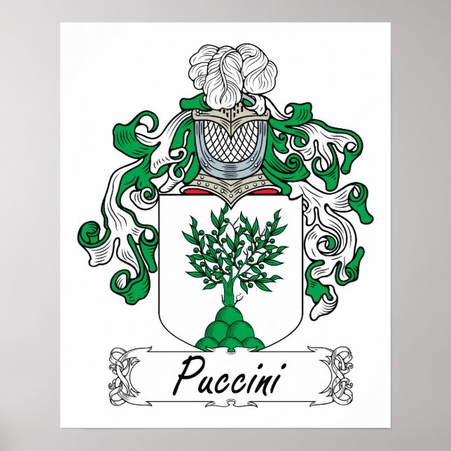 Poster Puccini Family Crest (Devant)