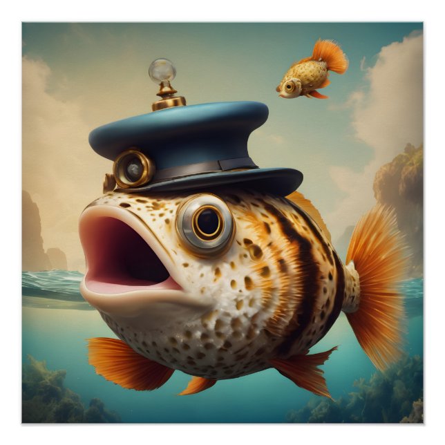 Poster Puffer Fish no 2 Glossy Poster (Devant)