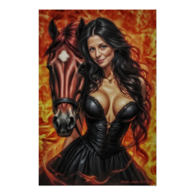Poster Puissance du Cheval de Feu (Devant)