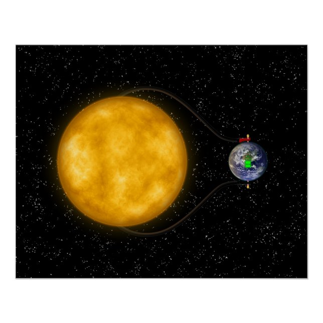 Poster Puissance solaire - (Devant)