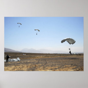 Poster Pullovers de parachute de chute libre