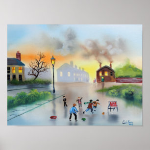 Poster pullovers pour la peinture nostalgique de poteaux