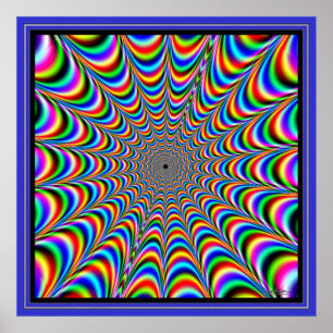 Poster Pulsation de l'araignée Web de couleurs