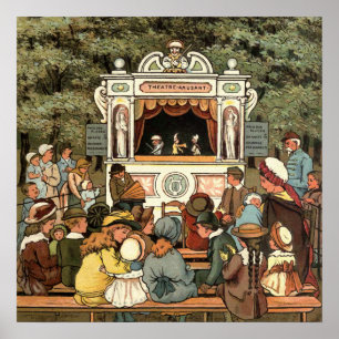 Poster Punch et Judy Puppet Show"