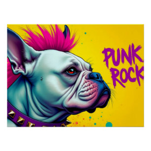 POSTER PUNK ROCK BULLDOG