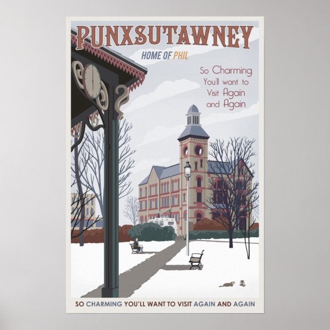 Poster Punxsutawney, Pennsylvanie (Devant)