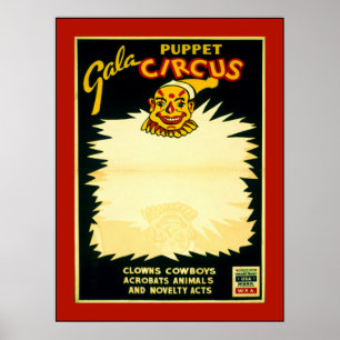 Poster Puppet Circus