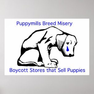 Poster Puppy Mills brasse l'affiche Misery