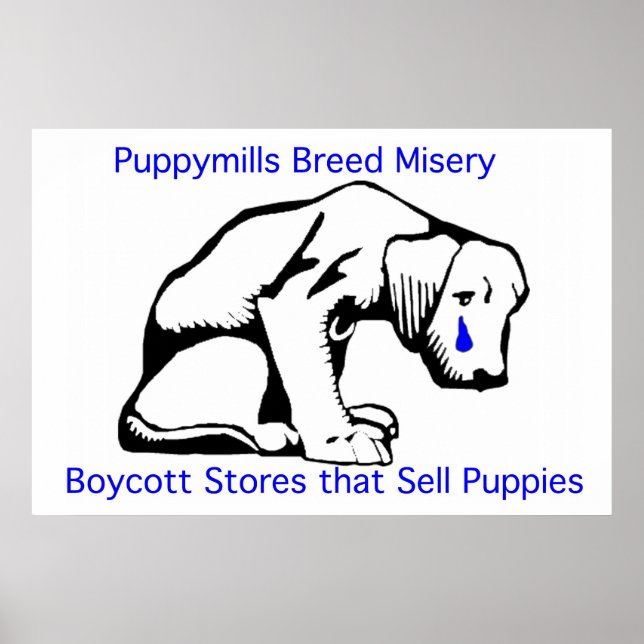 Poster Puppy Mills brasse l'affiche Misery (Devant)