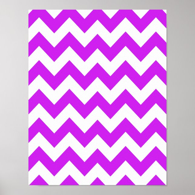 Poster Purple Bold Chevron (Devant)