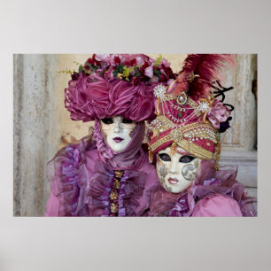 Poster Purple Carnival costume, Venice