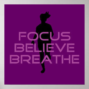 Poster Purple Focus Croire Respirer