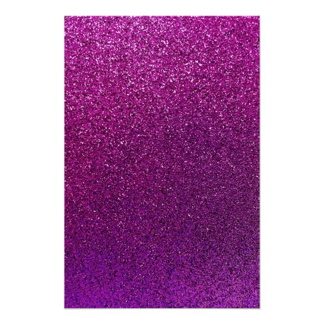 Poster Purple Glitter Background (Devant)